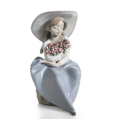 Lladro A Romp in the Garden Girl Figurine | Wayfair